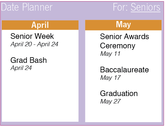 Events wrap up senior year