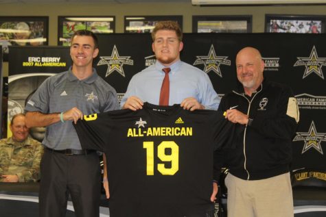 Student receives U.S. Army All-American Bowl jersey