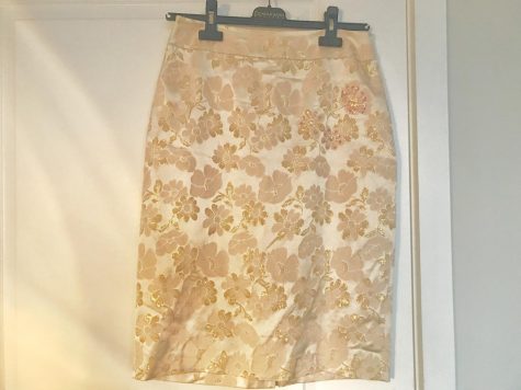 Thrift stores carry many wonderful timeless clothing pieces for reasonable prices. This floral skirt featured above was purchased from the thrift store Avalon in Savannah, Georgia originally from Banana Republic.