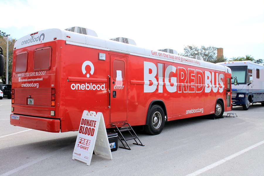 To provide students with the opportunity to give blood, the Oneblood donation bus came to school. Students were able to donate during second through seventh periods and were escorted back to class by helping students. 