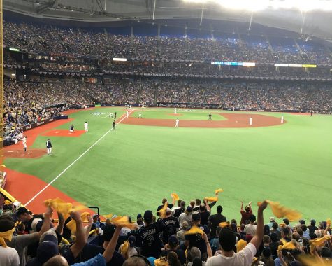 Possible 2020 World Series location Tropicana Field during game four of the ALDS, Tuesday, Oct. 8, 2019. Tropicana Field opened in 1990 and became the home stadium of the Tampa Bay Rays in 1998.