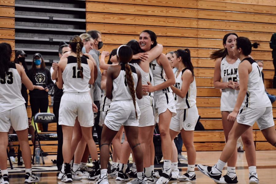 On Friday, Feb. 19, the girls basketball team secured their position in the FHSAA Class 7A State Finals as they took down Oak Ridge High School 63-29, claiming the Region 2 Championship. The girls will advance to the state semifinals game Friday, Feb. 26 in Lakeland, FL, where they will face Oakleaf High School. 