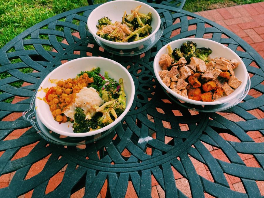 These are some of the bowls from Fresh Kitchen. Scroll to find more on the BYOB concept.
