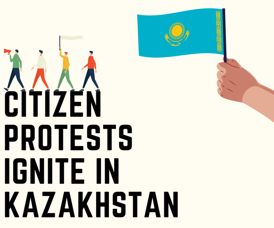Kazakhstan citizen protest the authoritarian government after fuel prices rise. 