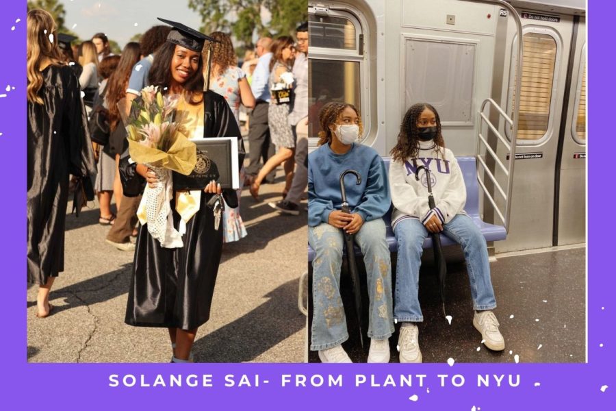 A+former+Plant+High+School+student%2C+Solange+Sai+is+currently+majoring+in+Film+and+Television+at+NYU.+It+is+part+of+the+Tisch+School+of+The+Arts.+At+Plant+she+was+part+of+Varsity+Chorale%2C+Pink+Panthers+Acapella+group%2C+and+the+film+club.+Now%2C+Sai+looks+back+and+shares+about+her+progress+throughout+this+article.++