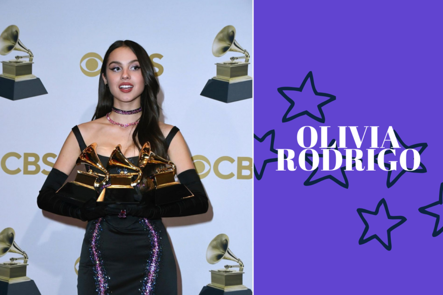 Olivia+Rodrigo+makes+it+to+the+Grammys+for+her+debut+album.+Read+about+her+journey+here.+