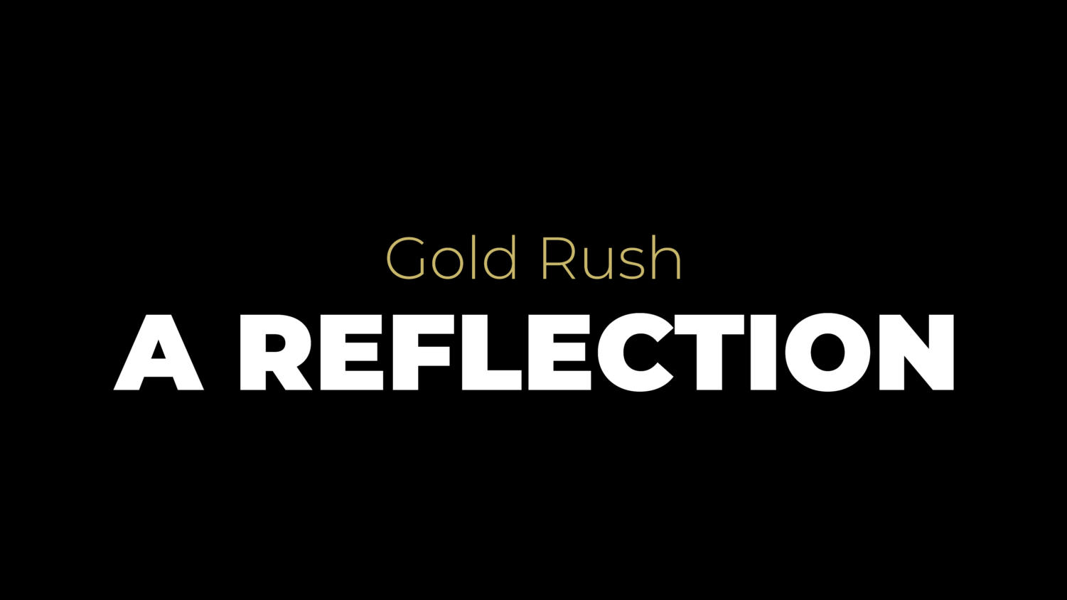 Plant High Gold Rush a reflection PHS News