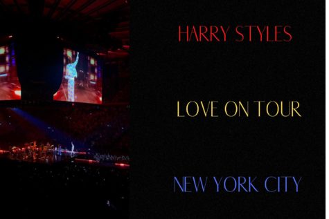 The crowd at Madison Square Garden sings along as Harry Styles performs his hit song, Satellite. Scroll to learn more about Harry and his concert residency.  