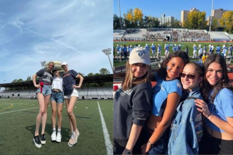 Posing then and now, a former Plant High School student, Zoe Beckenstein, shares about her experience at Barnard College. Now, after spending 4 years at Plant High School, Beckenstein just finished her first semester at Barnard as an economics major and a minor in art history. 