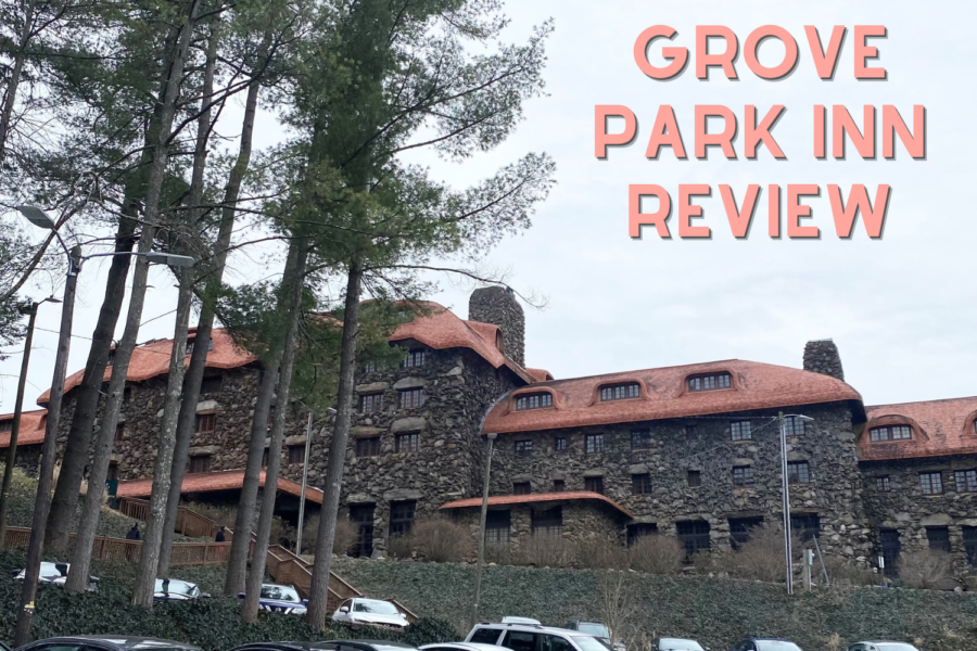 The Grove Park Inn is located in the mountains of Asheville, NC. It is a family-friendly hotel that has been open since 1913 and includes many amenities like a sports complex and spa.