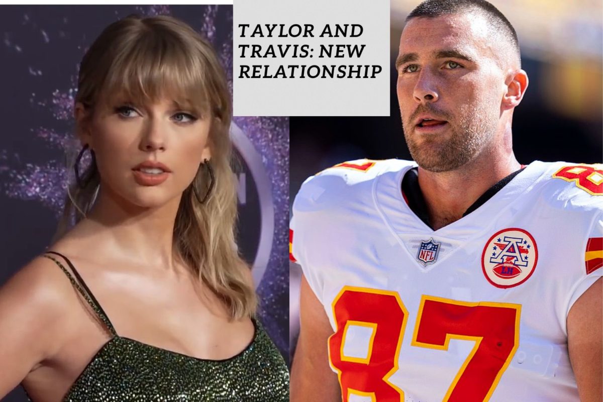 Taylor Swift and Travis Kelce’s new romance has taken over social media after she has attended two of his football games. Both Swifties and football fans have become very interested in this new relationship and are on the edge of their seat to see what happens next. 

Photo Credits: https://commons.wikimedia.org/w/index.php?search=travis+kelce&title=Special:MediaSearch&go=Go&type=image 

https://commons.wikimedia.org/w/index.php?search=Taylor+swift&title=Special:MediaSearch&go=Go&type=image 

 