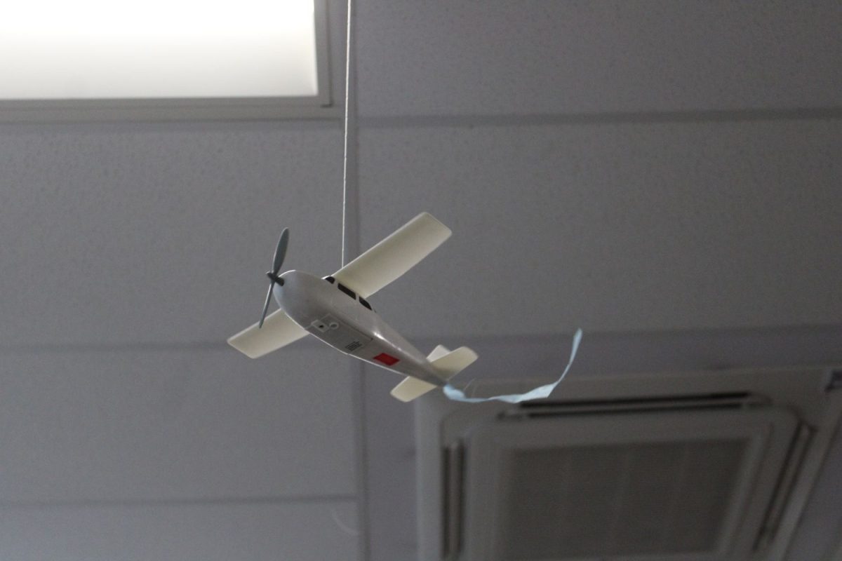 The students of Jim Brockman, a physics teacher at Plant, studied Uniform Circular Motion with flying toy planes. Many students enjoy the various types of labs Brockman assigns every Friday. 