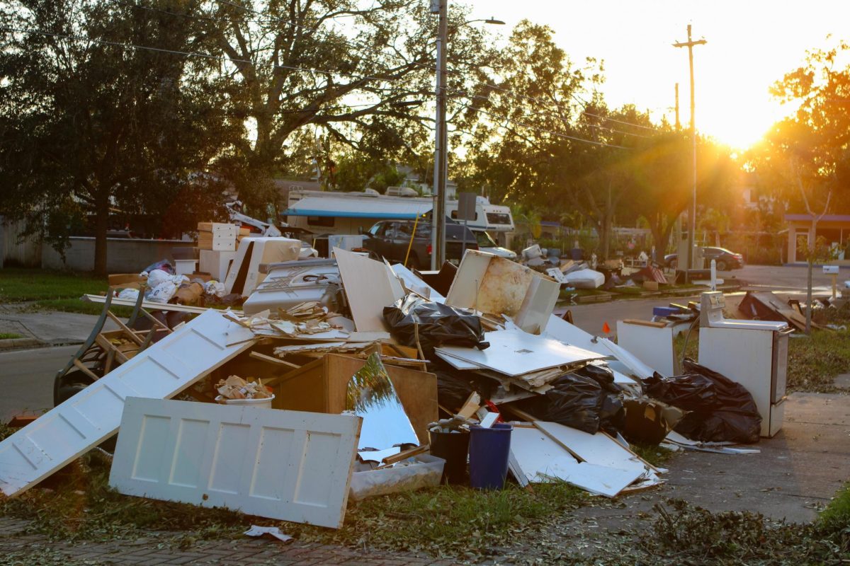 Devastation follows Hurricanes Helene and Milton, leaving homes and communities in ruin. Piles of debris litter the streets days after the storms in Tampa, FL.