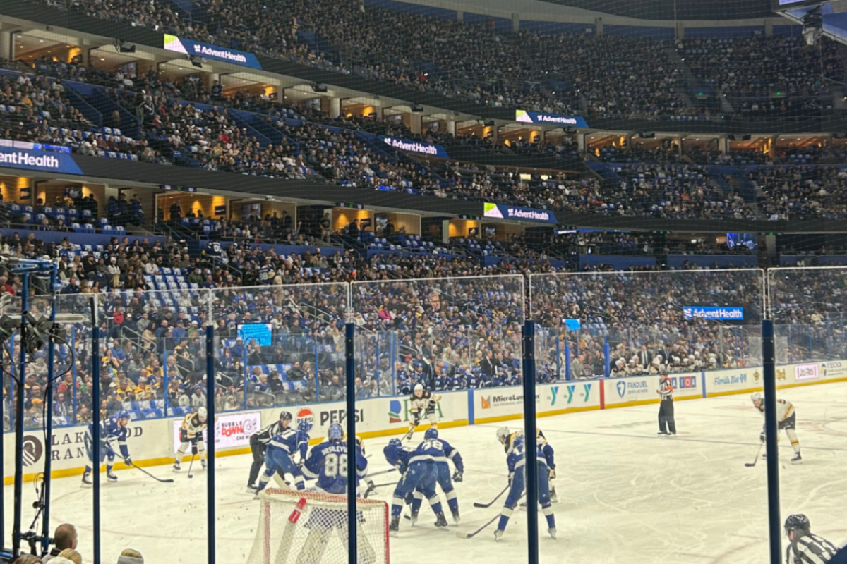 On Thursday, Jan. 9, the Tampa Bay Lightning faced the Boston Bruins at Amalie Arena for their last home game before a three-game road series. The Lightning won 4-1.
