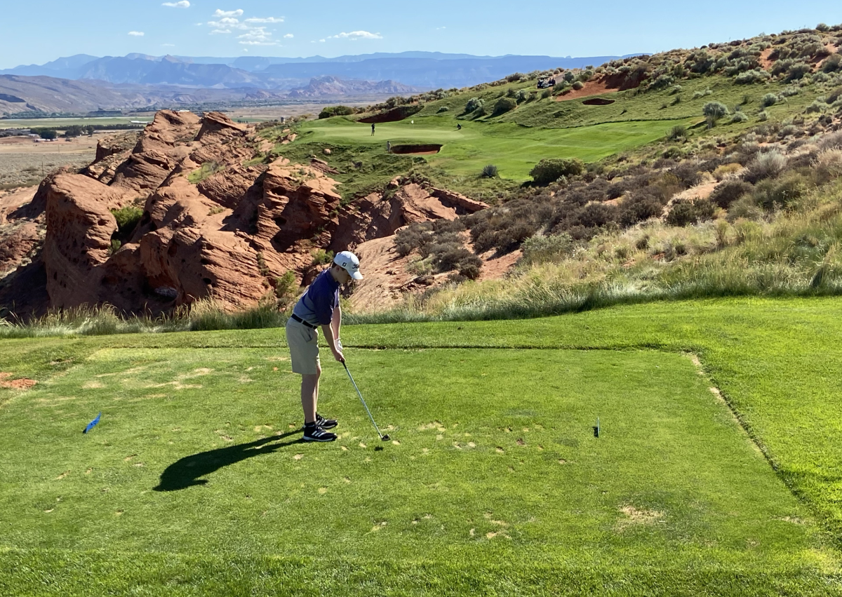 Will Meyer plays at a golf course in Arizona while on vacation. Meyer has visited many golf courses throughout his time playing golf.  