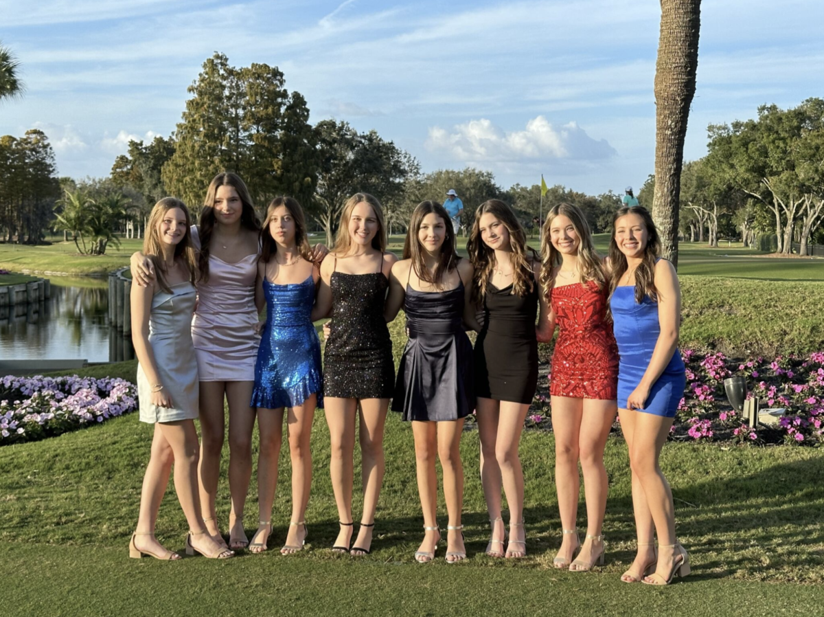 Students show off their dresses for the Plant High School homecoming event. Many purchased their looks from stores like Windsor and Princess Polly to find the perfect style. 