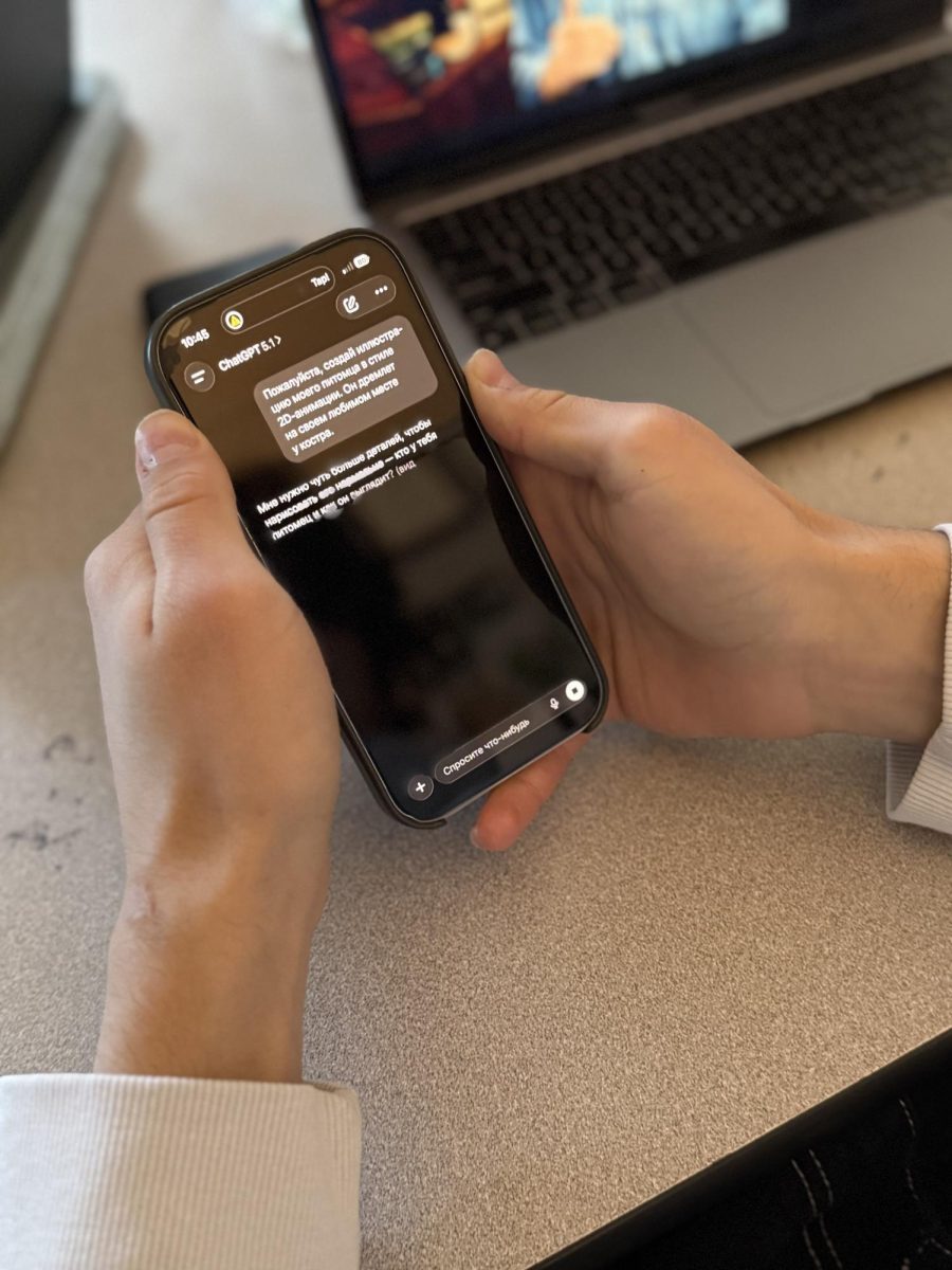 Students using their phones as artificial intelligence tools reshape classrooms and workplaces. The rise of AI sparked debates over whether innovation will enhance human potential or replace it entirely. 