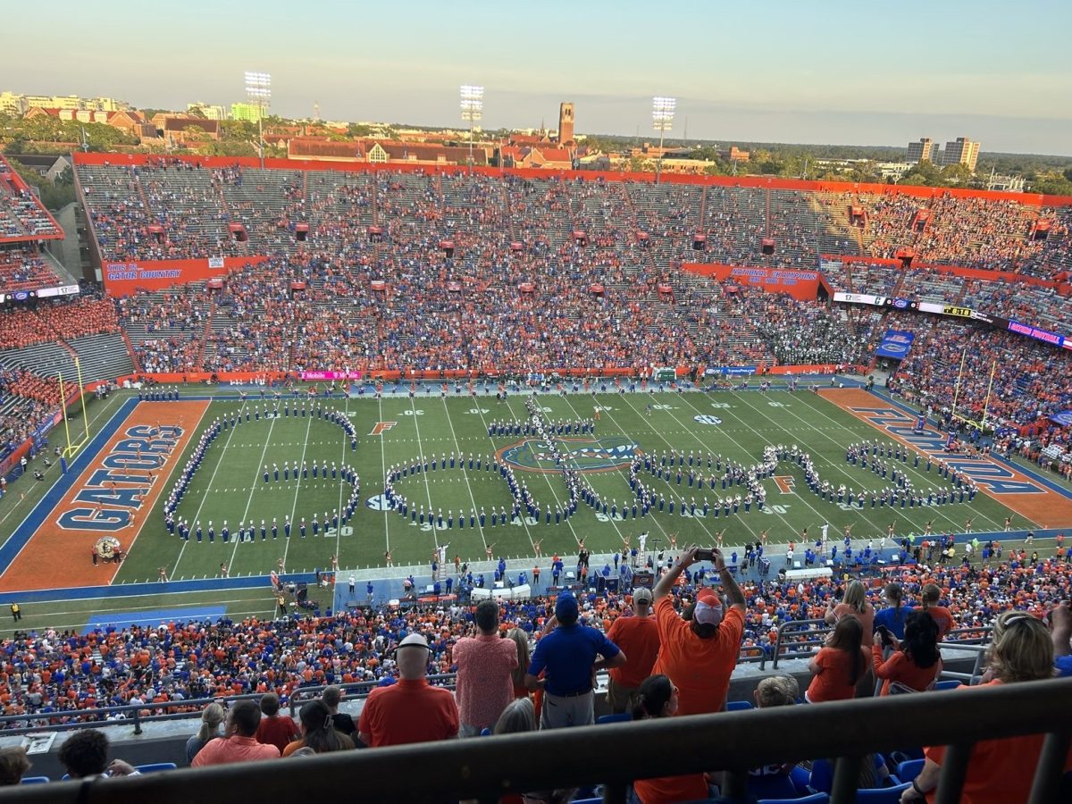 Ben Hill Griffin Stadium sits on the University of Florida campus in Gainesville as students reflect on Early Action decisions. UF implemented Early Action beginning with the fall 2026 admissions cycle. 