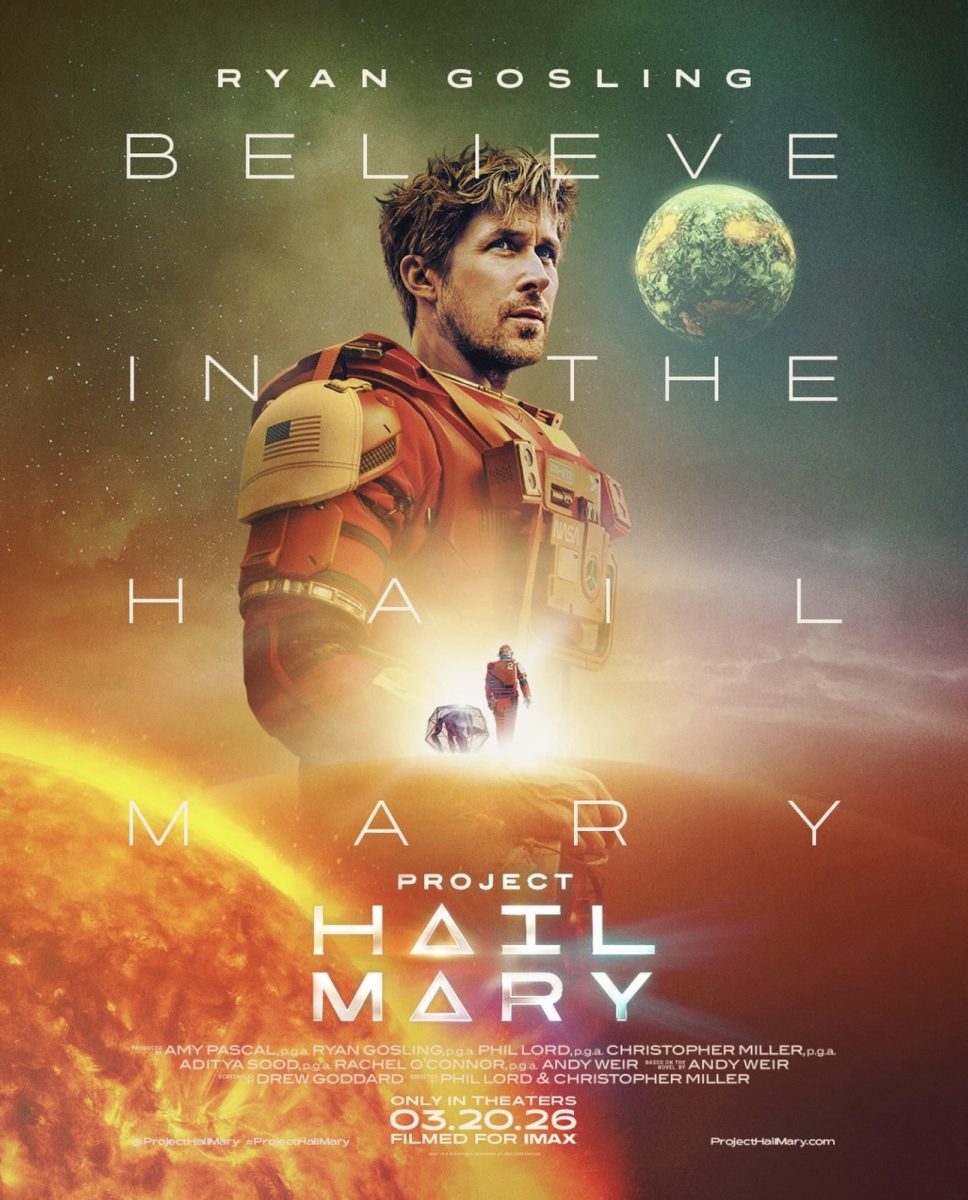 Ryan Gosling stars as Ryland Grace in “Project Hail Mary,” a scientist who wakes up alone on a spacecraft with no memory of his mission. The film was released March 20, 2026, and follows his journey to save Earth while forming an unexpected bond with an alien life form. 